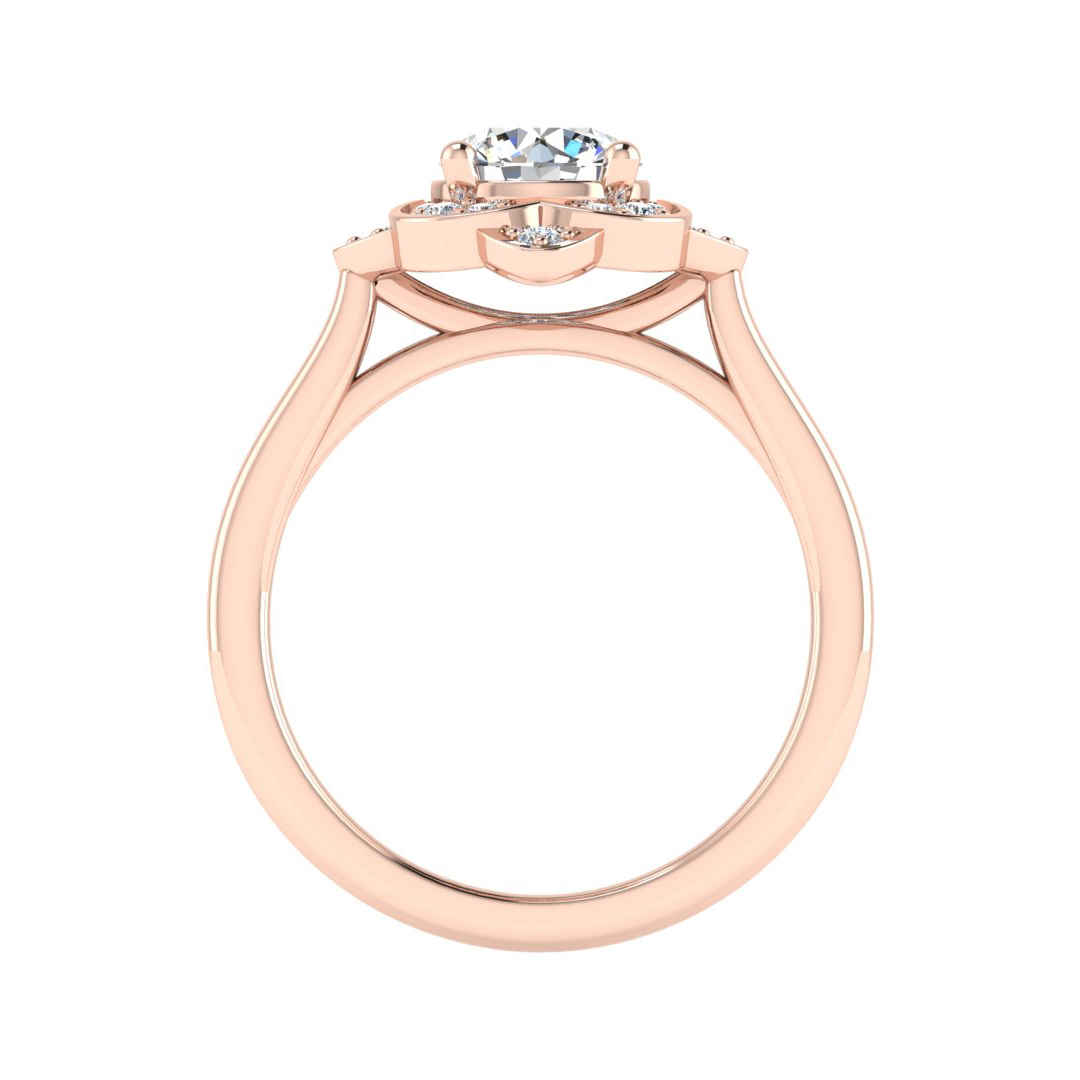 Wren Halo Engagement Ring